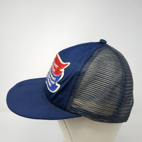 Second Amendment Foundation Snapback Trucker Cap Blue One Size Mesh Back - Picture 3 of 9